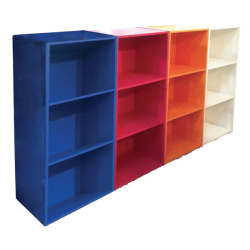 LIBRERIA COMPONIBILE 42X29X89H ROSSO MAG