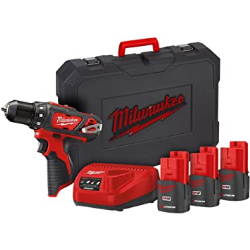 TRAPANO A BATT. MILWAUKEE M12 BDD-153C