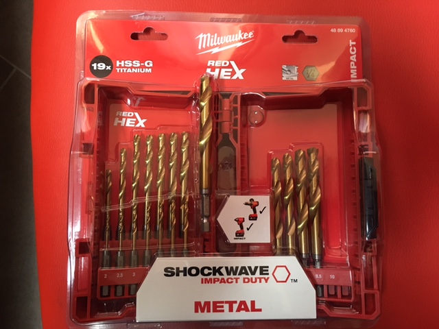 Milwaukee Tools  Punte Metallo HSS-G titanio shockwave