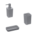 SET ACCESSORI BAGNO 3PZ MITO GRIGIO