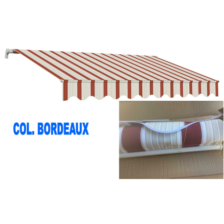 TENDA SOLE A  CADUTA cm400X300 BORDEAUX/