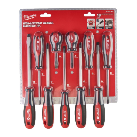 GIRAVITI MILWAUKEE SET 10 PEZZI PZ+PH+SL