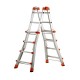 SCALA TELESCOPICA ALLUMINIO 4+4 MT.3,78